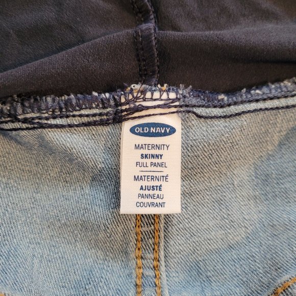 18 Short Old Navy Maternity Skinny Full Panel Jeans - Picture 3 of 9